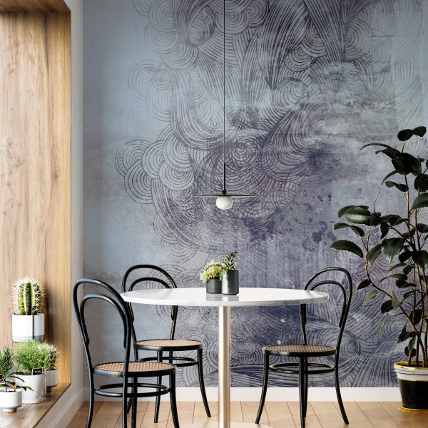 Foto murale Mandala në gri