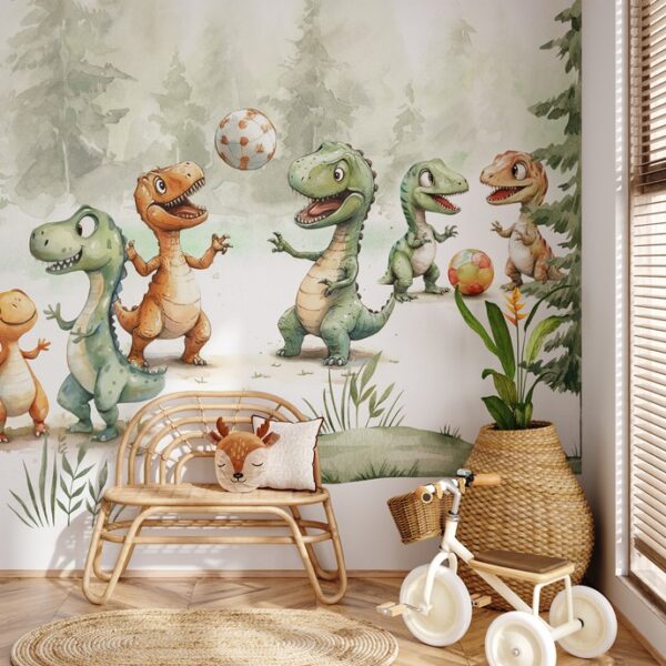 Foto murale Dinoworld – Ndeshje midis pemëve