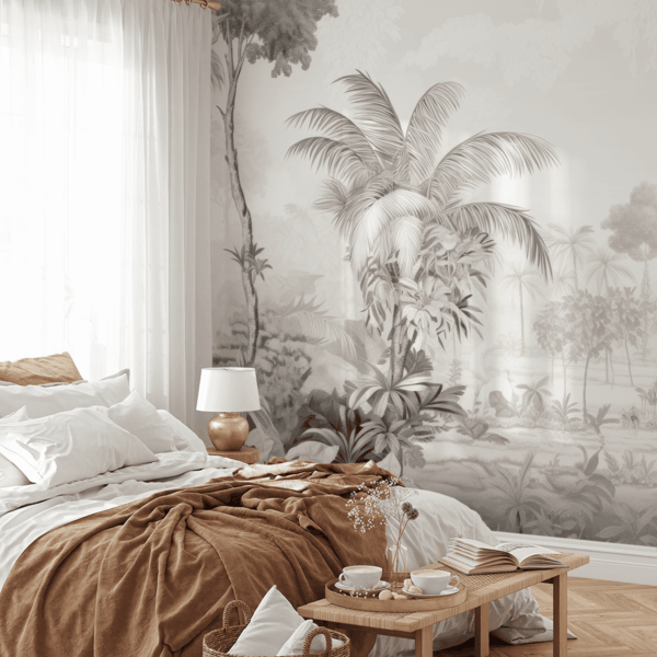 Foto murale Parajsë Tropikale me Mjegull