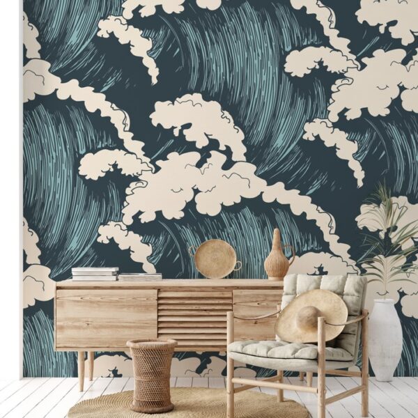 Foto murale Valë të ashpra