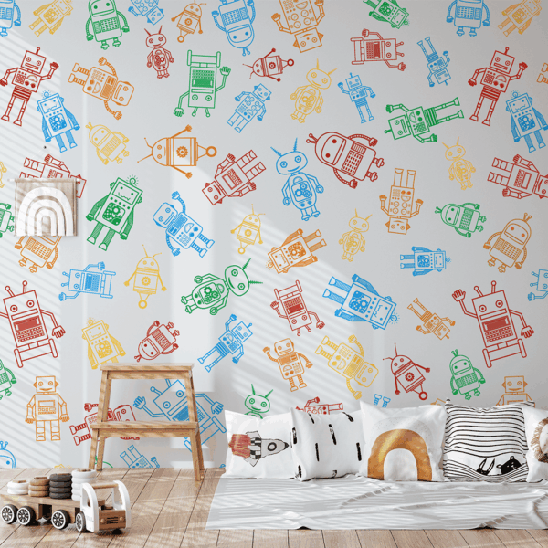 Foto murale Robotë me ngjyra