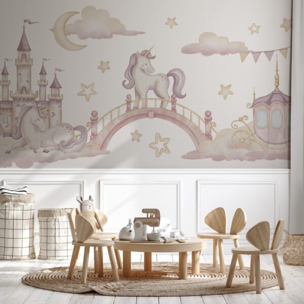 Foto murale Njëbrirëshat e Kështjellës së Ëndrrës