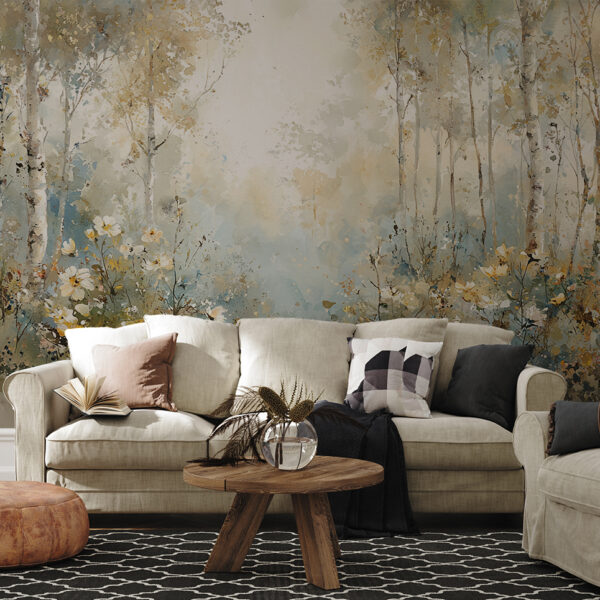 Foto murale Harmonia e Pyllit në Akuarel