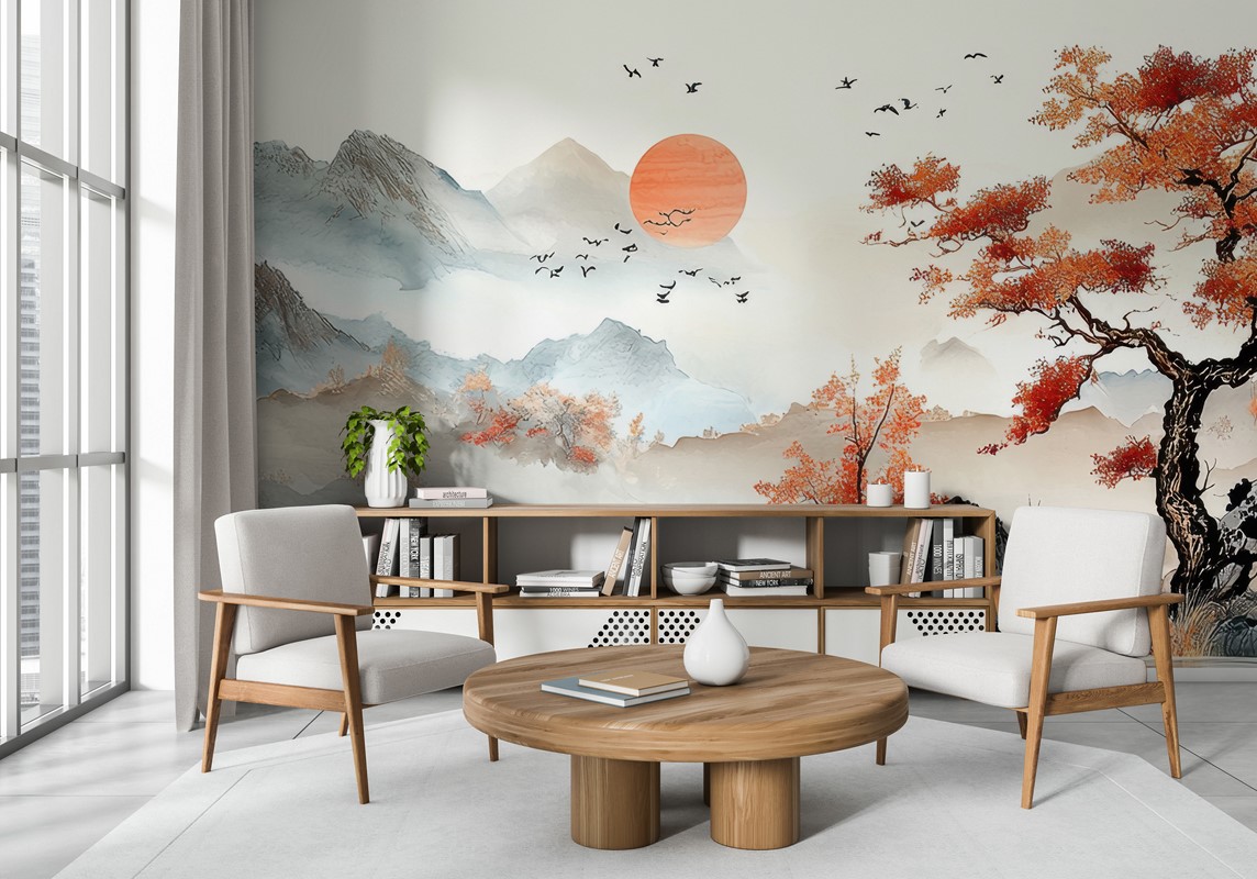 Foto murale Bukuria dhe Paqja e Azisë