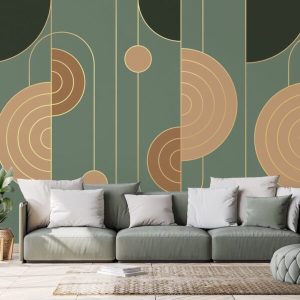 Foto murale Abstraksion i Gjelbër