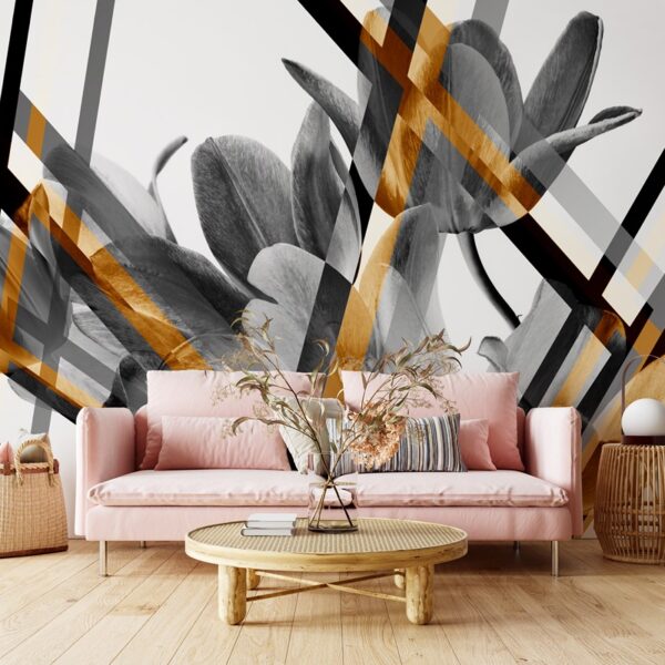 Foto murale Lule gjeometrike