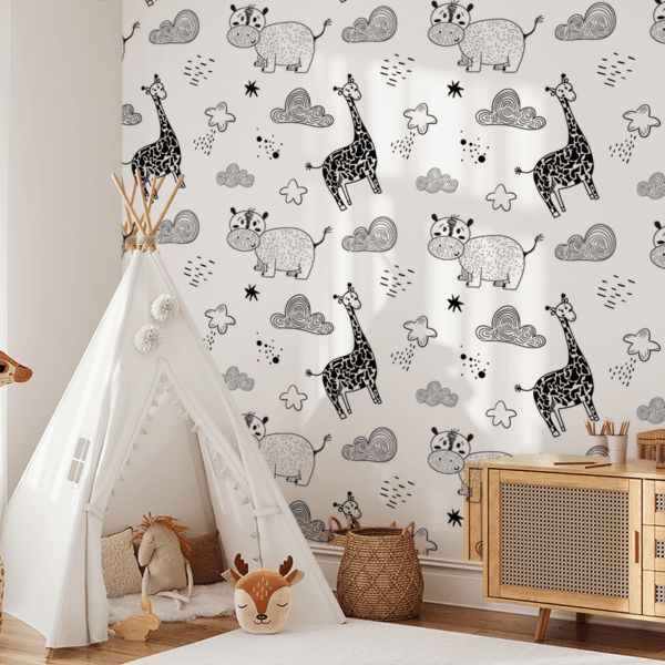 Foto murale Kafshët në retë