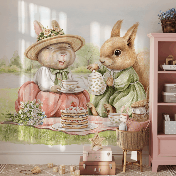 Foto murale Çaj pasdite në pyll