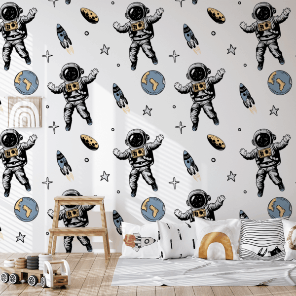 Foto murale Astronautë të vegjël