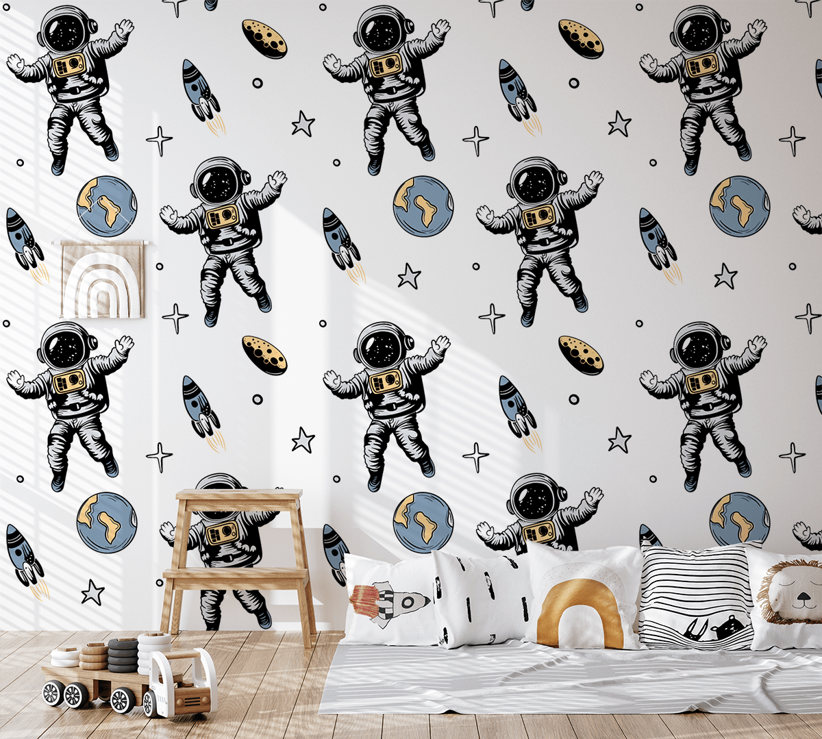 Foto murale Astronautë të vegjël