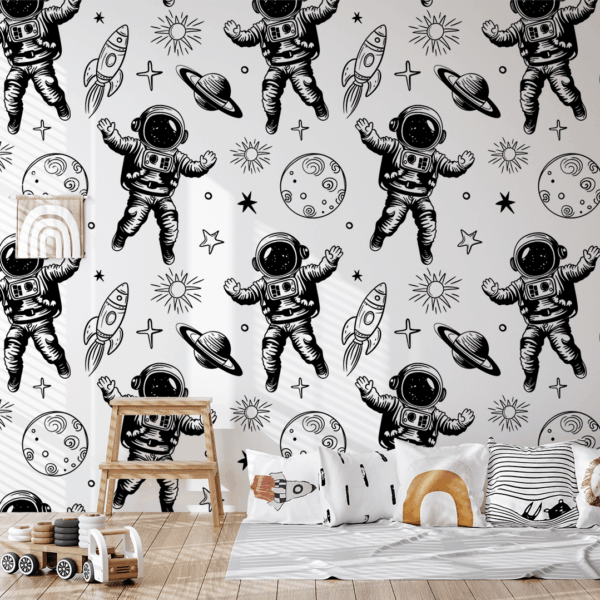 Foto murale Astronautët në Galaktikë