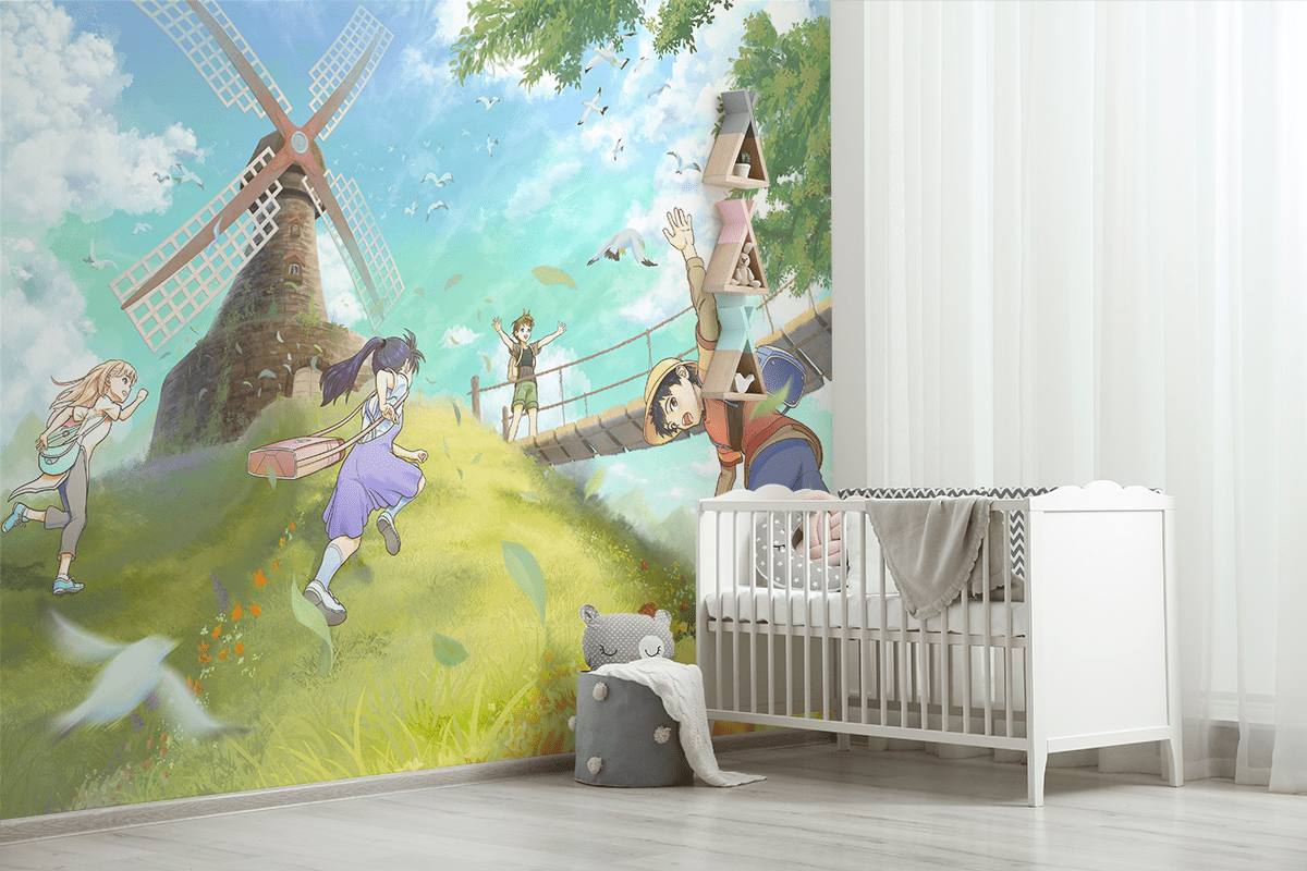 Foto murale Fëmijëria në erë