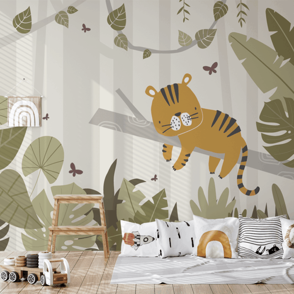 Foto murale Tigri i Vogël në Pyllin e Gjelbër