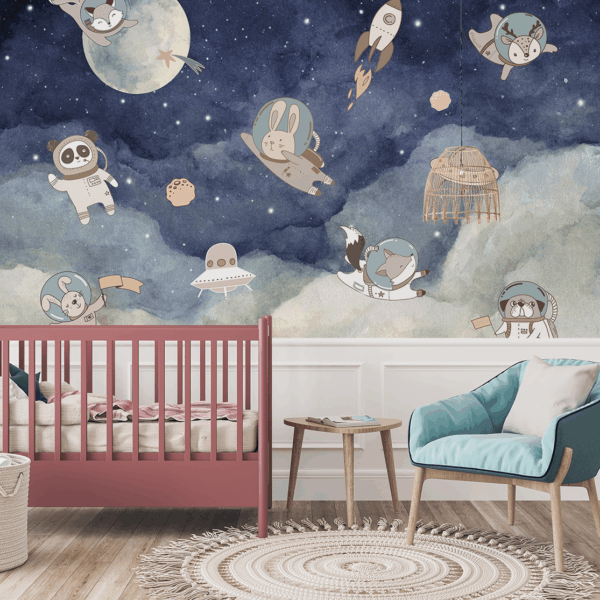 Foto murale Kafshët e Hapësirës