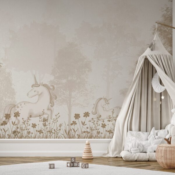 Foto murale Pyll Misterioz me Njëbrirësh