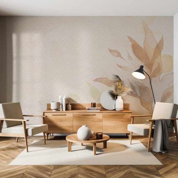 Foto murale Gjethe të mjegullta