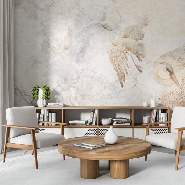 Foto murale Vinça në qiellin e mermertë