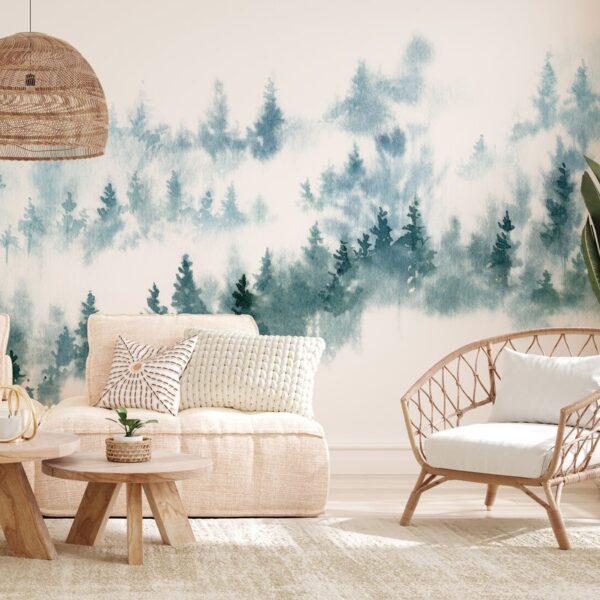 Foto murale Pyll halor i mjegullt