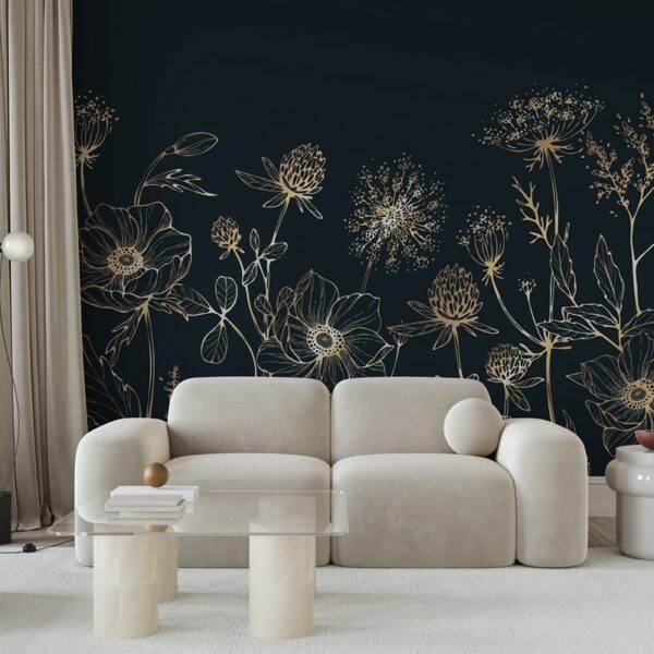 Foto murale Lule në një sfond të errët