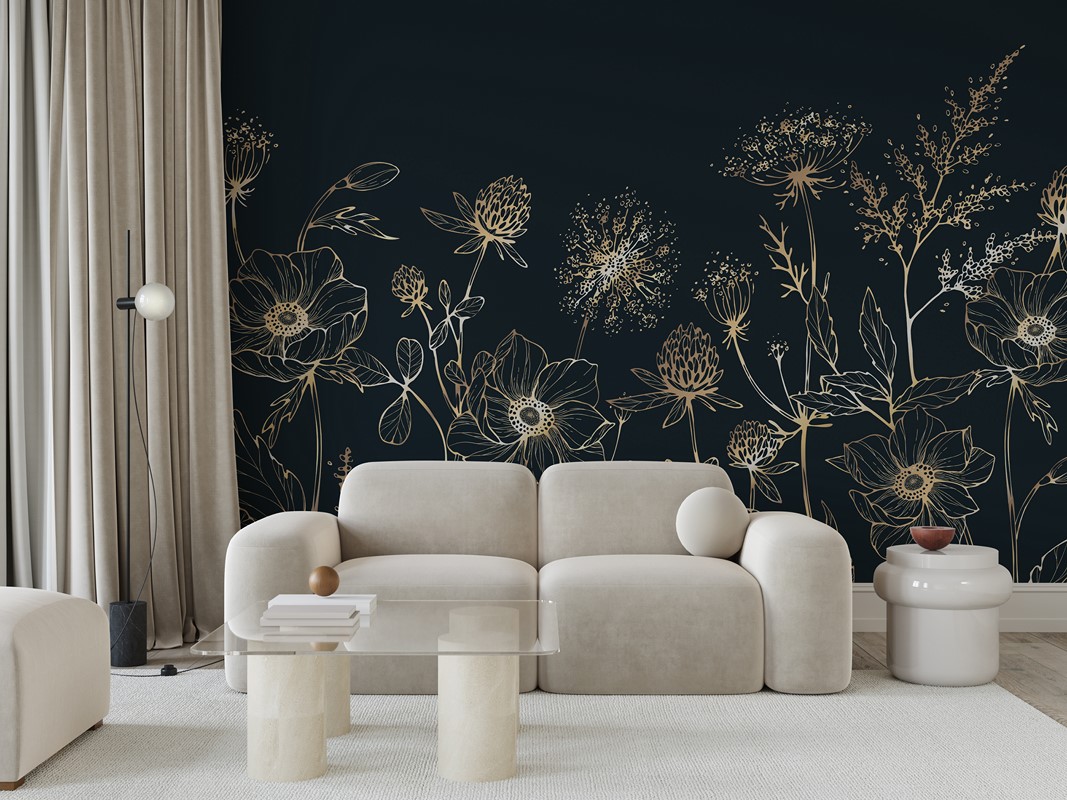 Foto murale Lule në një sfond të errët