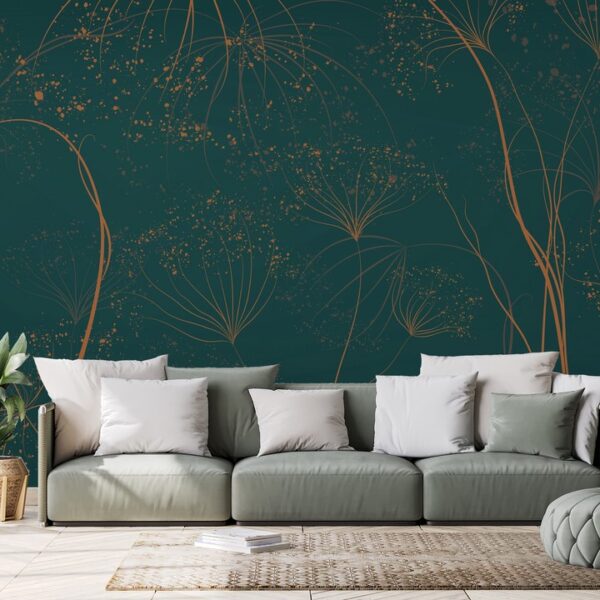 Foto murale Kopra në një sfond të gjelbër