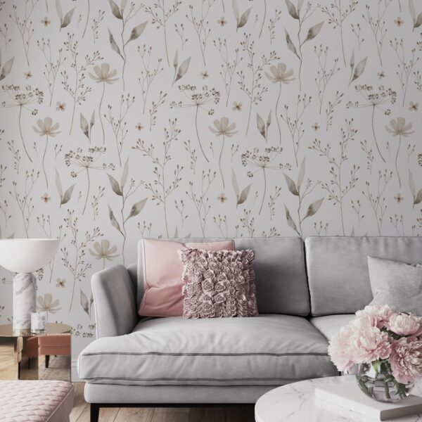 Foto murale Lule delikate në një sfond të bardhë