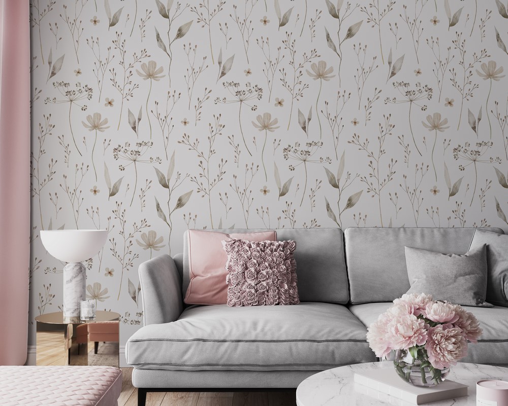 Foto murale Lule delikate në një sfond të bardhë