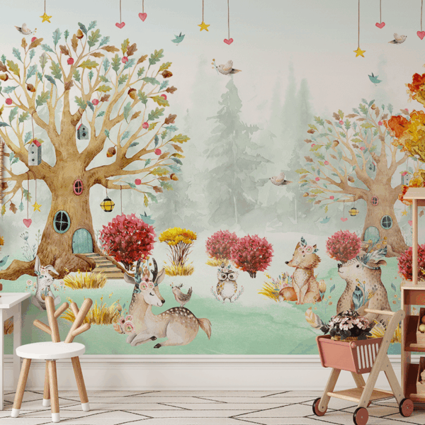 Foto murale Kopshti i Kafshëve të Përrallave