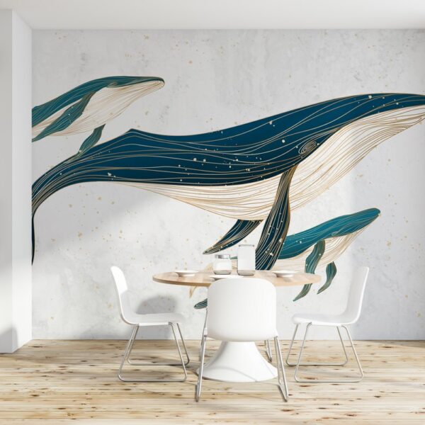 Foto murale Udhëtimi i Balenave