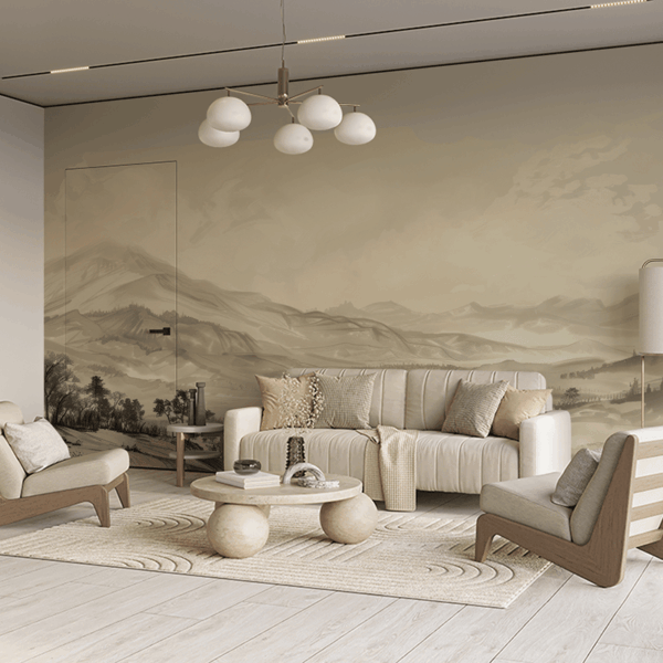 Foto murale Lugina e Mjegullt e Qetësisë