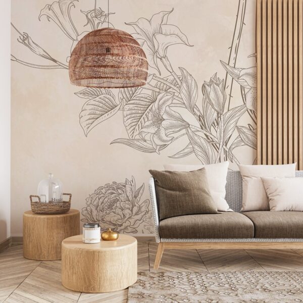 Foto murale Bukuria e Minimalizmit në Bezhë