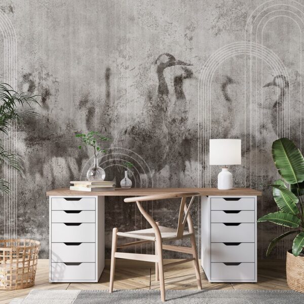 Foto murale Vinça mbi beton