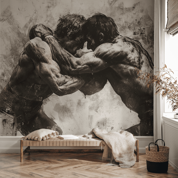 Foto murale Në Përqafimin e Luftimit