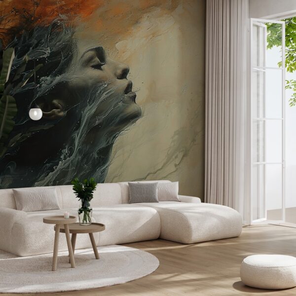 Foto murale Portret Femëror në Abstraksion