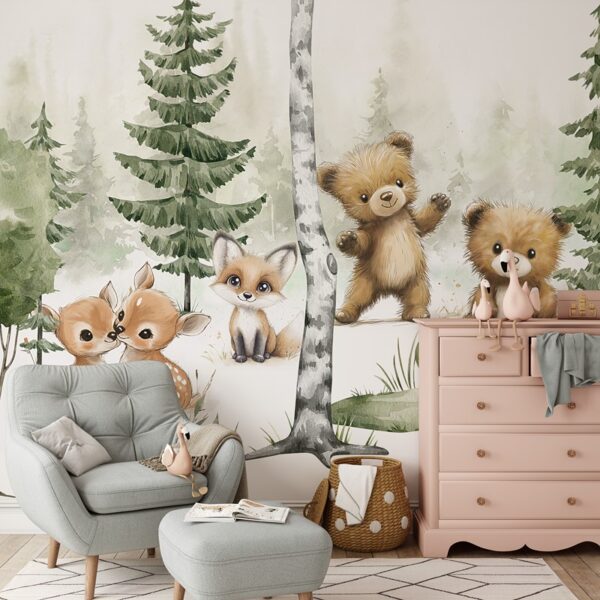 Foto murale Përrallë pyjore për miqësinë