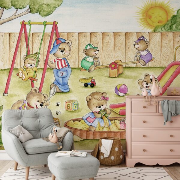 Foto murale Kënd lojërash për arush pelushi