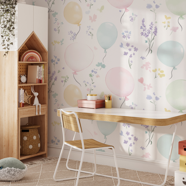 Foto murale Bota Pastel e Balonave