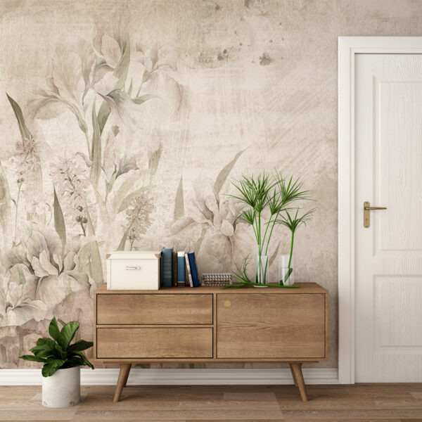 Foto murale Kopshti Pastel i Irises