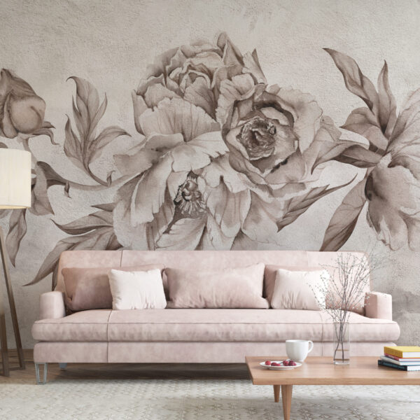 Foto murale Bozhure në Sepia – Natyra në Suva