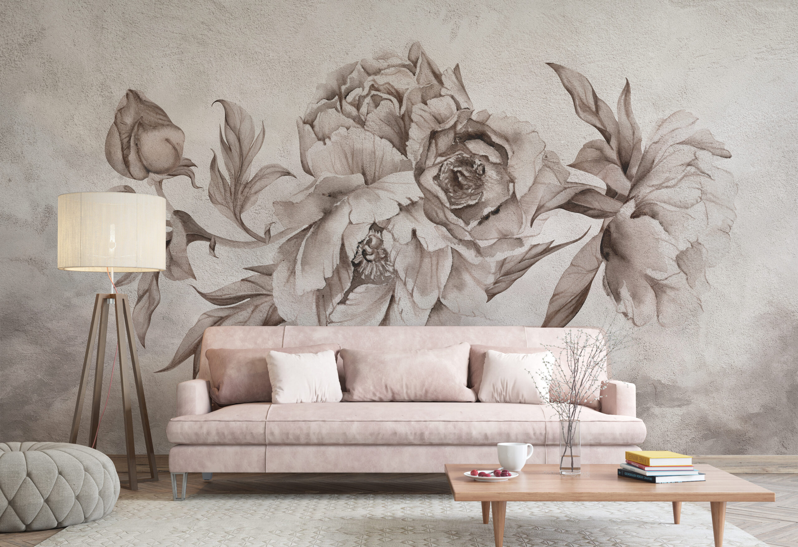 Foto murale Bozhure në Sepia - Natyra në Suva