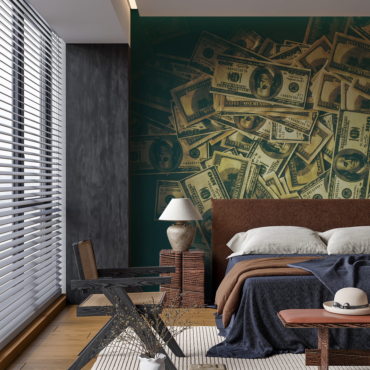 Foto murale Kartëmonedha 100 dollarëshe