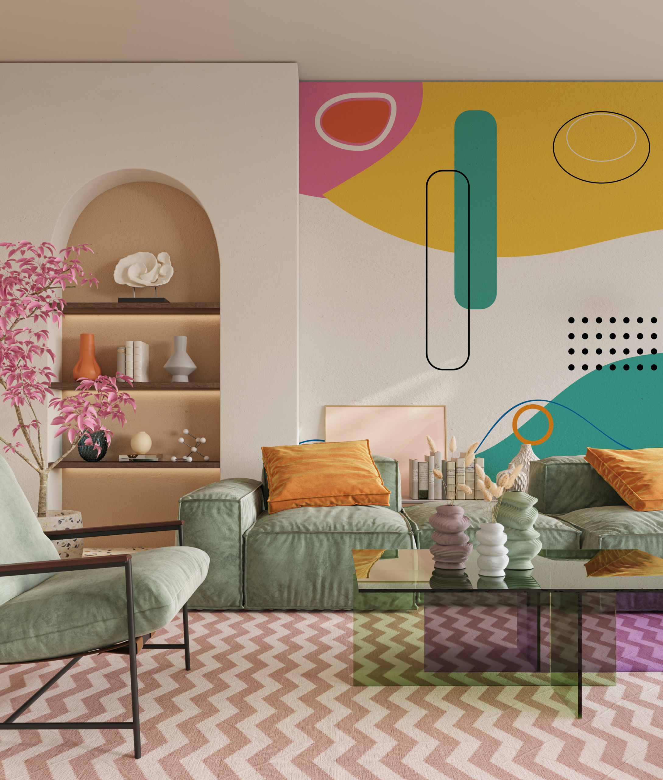 Foto murale Abstraksion Pop Art
