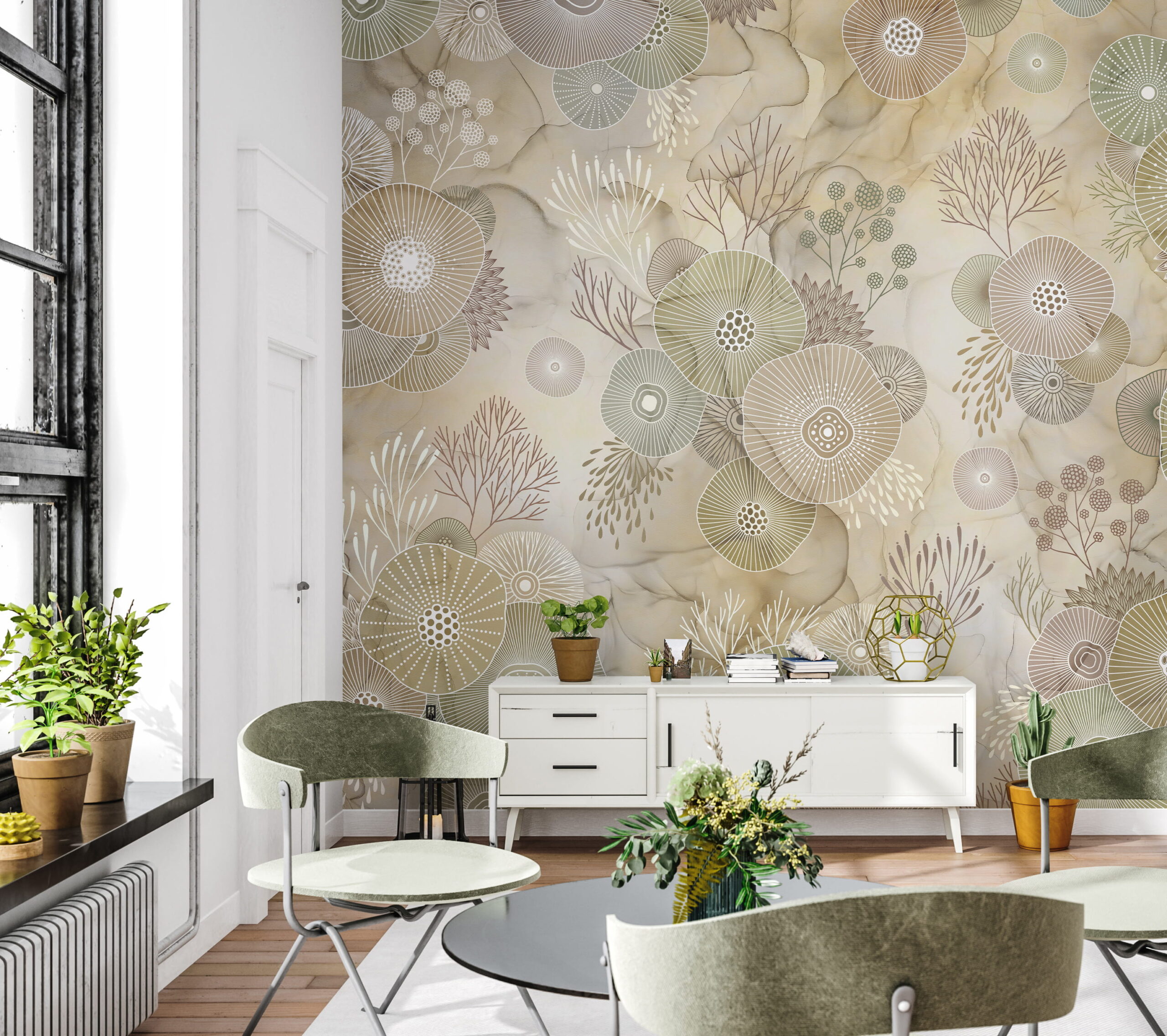 Foto murale Ornamente botanike