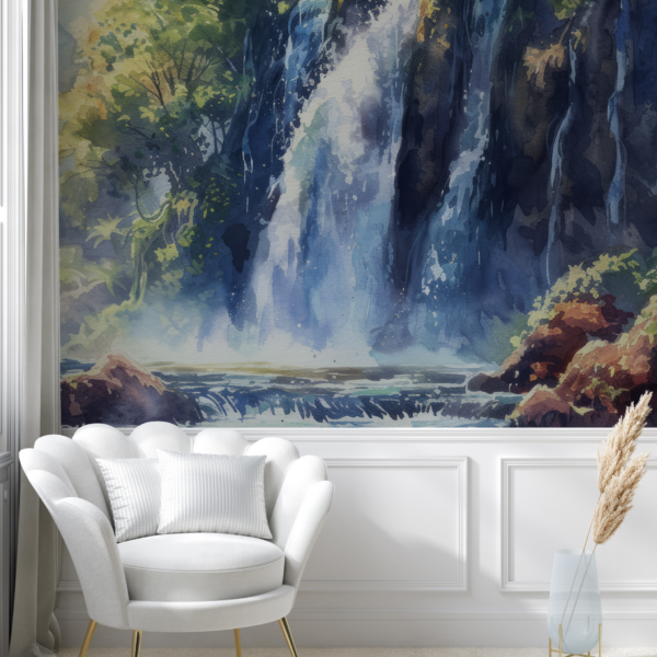 Foto murale Kaskadat Blu në Pyll