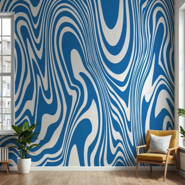 Foto murale Pop Art Abstrakt Blu