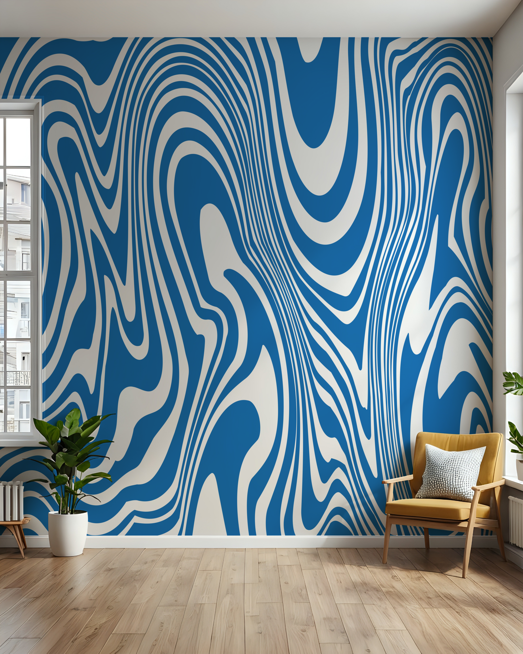 Foto murale Pop Art Abstrakt Blu