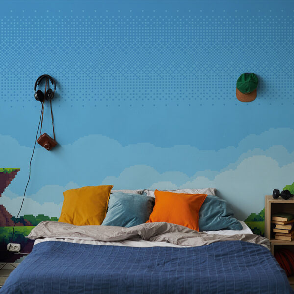 Foto murale Platformat Pixel Cloud