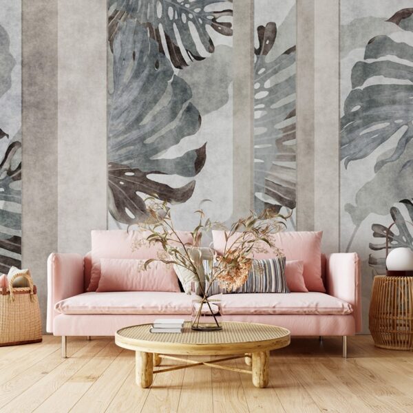 Foto murale Monstera në Abstraksion