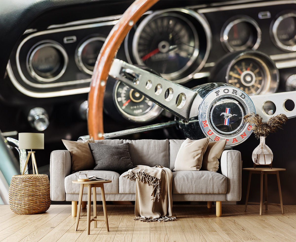 Foto murale Makinë retro Mustang