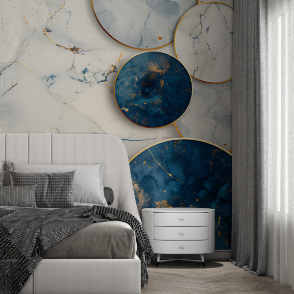 Foto murale Rrethe elegante mermeri